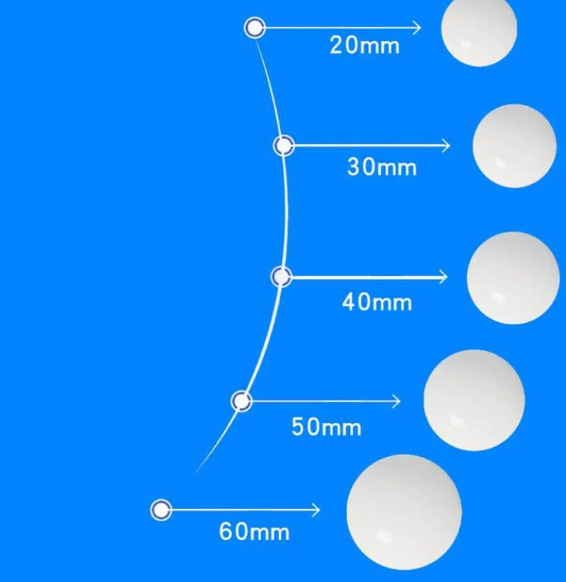 2mm-100mm Sfere in silicone solido bianco rimbalzanti palline in gel di silice - Bild 3 von 4