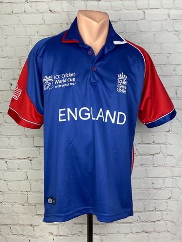 Cricket shirt England 2007 ICC World Cup West Indies Admiral Jersey Men's Red S