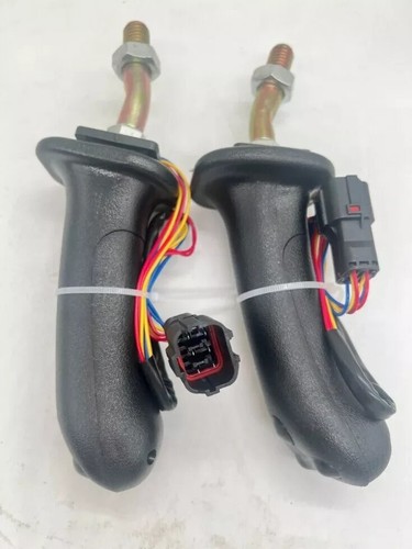 1 Pair 3Button Excavator Joystick Handle For Doosan DH DX150 215 225 300 370-9C - Picture 6 of 6