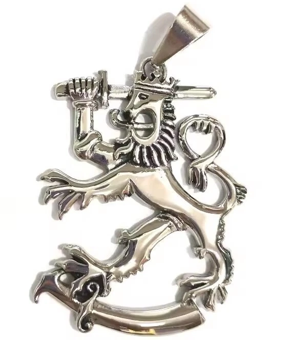 Ciondolo Scozzese Leone Rampante In Argento Sterling 925 – Charms E Gioielli Unisex