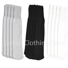 4 pair Men Women Tube Socks Big and Tall Extra Long Thick Cotton Sport Knee High