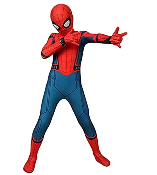 蜘蛛侠服装儿童男孩紧身衣狂欢节万圣节派对角色扮演 — 第 3/4 张图片