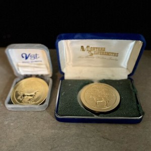 Lot of 1991 & 1992 GOLD Plated World Championship Quarter Horse Show Medals Set
