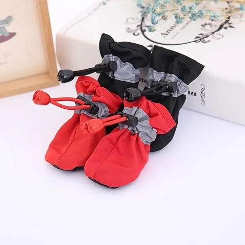 Scarpe per cani 4pcs, Scarpette per cani resistenti all'acqua, Blu - Sped.incl - Foto 3 di 8