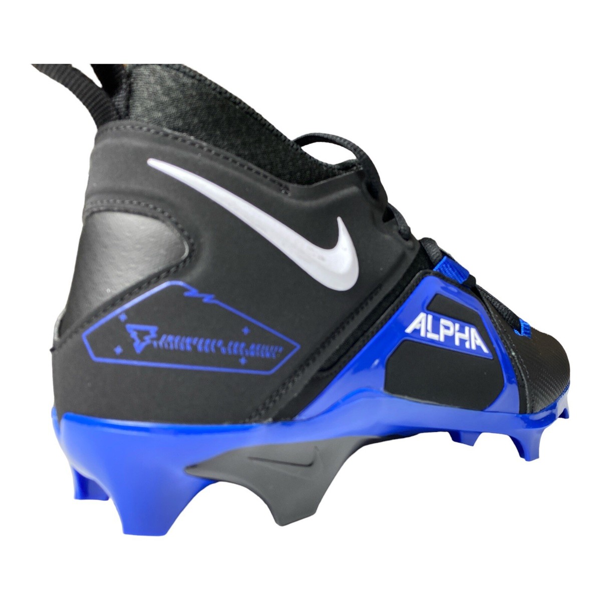 Nike Alpha Menace Pro 3 Football Cleats Black Blue CT6649 