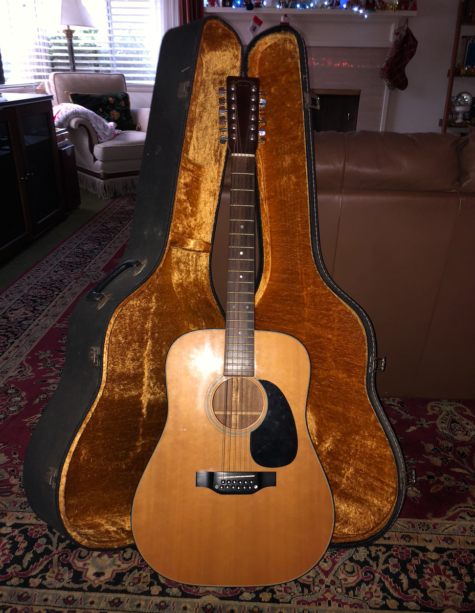 Vintage Guitar Natural Original Hard Shell Case 12 String JAPANESE