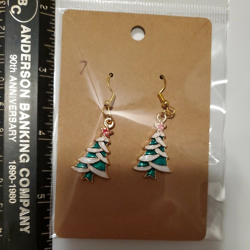 Silvertone and Goldtone Various Christmas Winter Holiday Fun Dangle Earrings L#1 - Picture 8 of 12