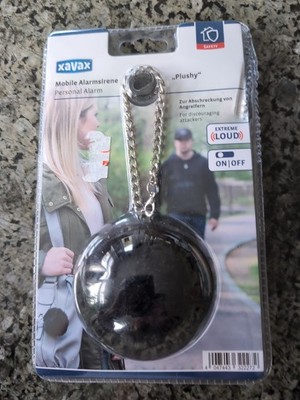Xavax Mobile Alarmanlage Plushy Schwarz für an die Handtasche 
