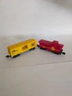 Vintage Hot Wheels 1983 Railroad Series,  Santa Fe Caboose and Rail Box Boxcar