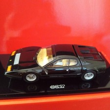 Kyosho Ferrari 512BB 1 43 Diecast Model Car Black Beige Interior Rare