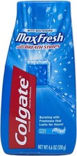 Colgate Max Fresh Liquid Toothpaste with Mini Breath Strips, Cool Mint, 4.6 oz