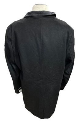 London Fog Mens Top Coat Black Size 42 Long Clark Classic Fit
