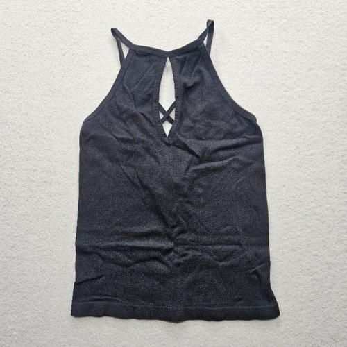 Suzette Collection Women's Size One Size Black Ribbed Knit Tank Top