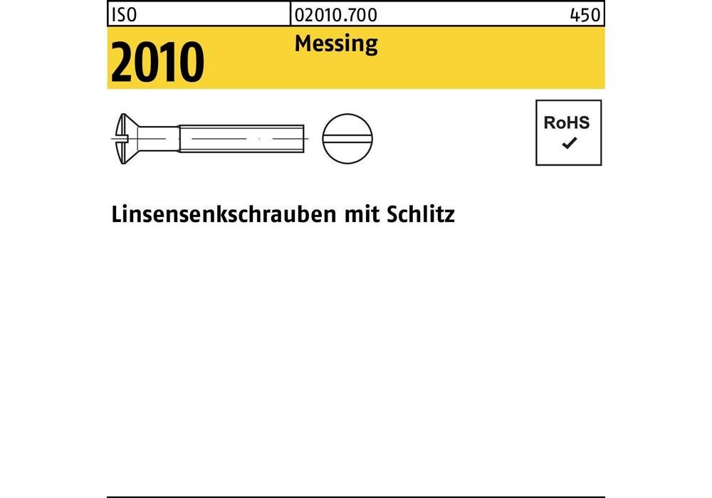 Reyher Linsensenkschraube ISO 2010 m.Schlitz M 3 x 12 шт.
