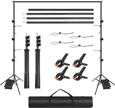 Studio 3x2.6M Backdrop Stand Video Foto Hintergrund Fotografie+4 Klammern+Tasche