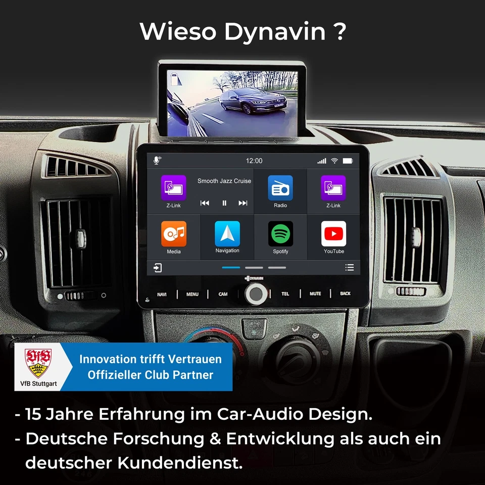 DYNAVIN Android Radio Navi für FIAT Ducato mit Wireless Carplay Android Auto DAB - Bild 4 von 4