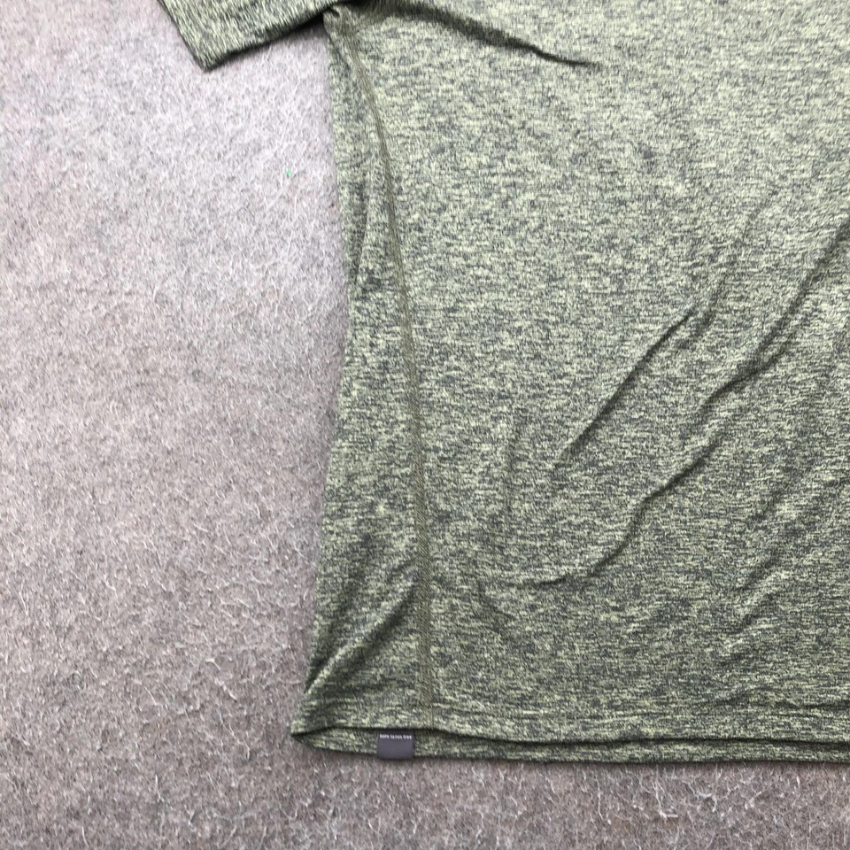 Rabbit Shirt Mens Medium Green Heather Short Sleeve Running Athletic Tee Top - Image 2 of 4