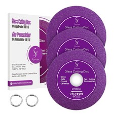 3 Stück Glasschneider, Dünne Diamantscheibe Sägeblatt-Rad Trennscheibe glas Ø100