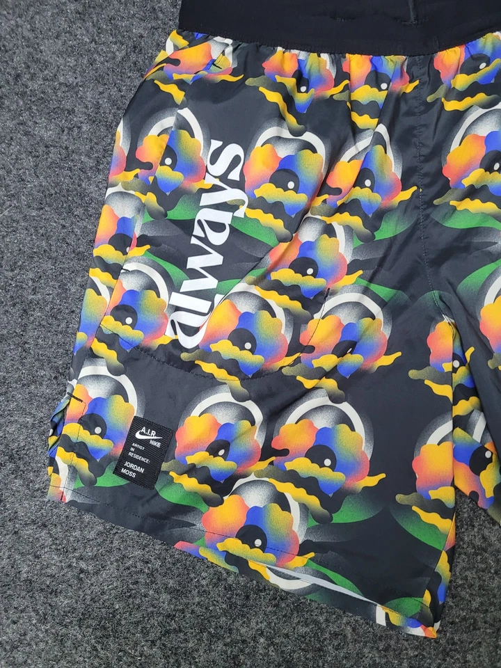 Pantalones Cortos Nike AIR Dri-FIT Medianos Todos los Vías Jordan Musgo Floral Gráfico Correr PARA HOMBRES Foto 2 de 4