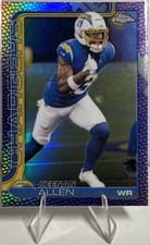 2025 Topps Chrome Keenan Allen Football Border Purple Refractor /75 Chargers SP