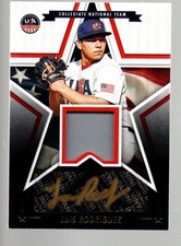 2025 USA Stars & Stripes  Auto Materials Black Gold #SSM-LR Luis Rodriguez