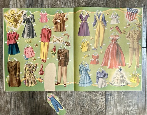 Vintage Original Paper Doll Lot Military Wedding & Double Wedding by Merrill - Picture 7 of 17