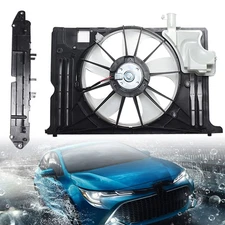 Radiator Condenser Cooling Fan Assembly Replacement for 2014-2019 Corolla TO3...