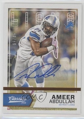 2016 Panini Classics Significant Signatures Bronze 48/49 Ameer Abdullah Auto 0f8
