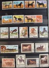 HORSES IN WAR. CARRIAGE. 130 STAMPS (37 COMPLETE ISSUES). LOT IN GERMANY — photo 7