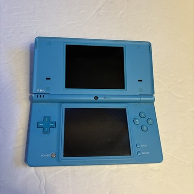 Nintendo DSi Handheld Game Console Bundle TWL-001 Aqua Blue **TESTED & WORKS**