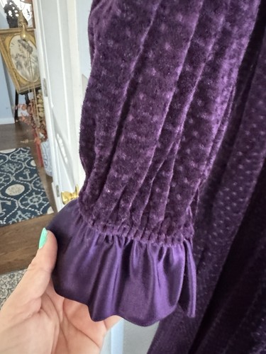 Donna Richard for Gilligan & O'Malley Robe Womens Large Purple Pulliver - Picture 3 of 8