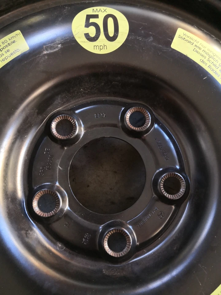 1694000802 RUOTINO DI SCORTA CONTINENTAL T125/90 R16 98M MERCEDES CLASSE A 169 - Bild 2 von 3