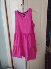 Gap Pink Tiered Tank Dress Size Large