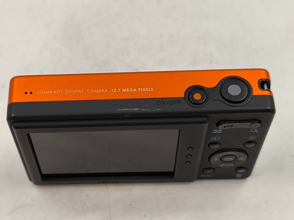 Pentax Optio H90 12.1 MP Digital Camera Orange - Not Working For