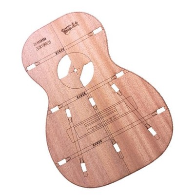 26 Zoll Ukulele Holz Markierung Körper Schablone für viersaitigen Gitarrenbau