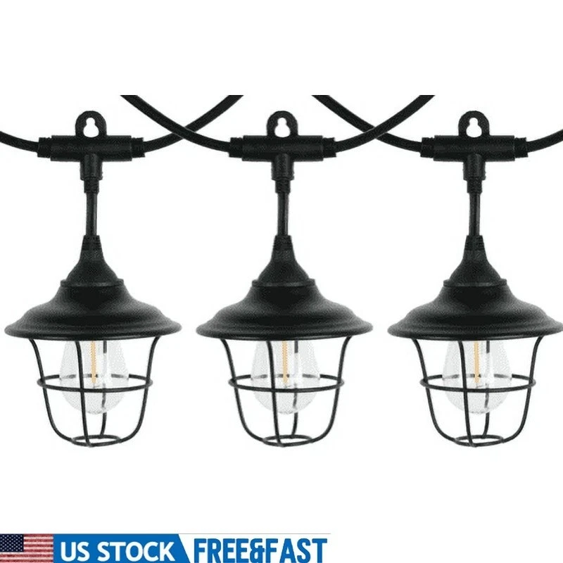 10 Count Outdoor Retro Metal String Lights RV Camping Party Decoration New