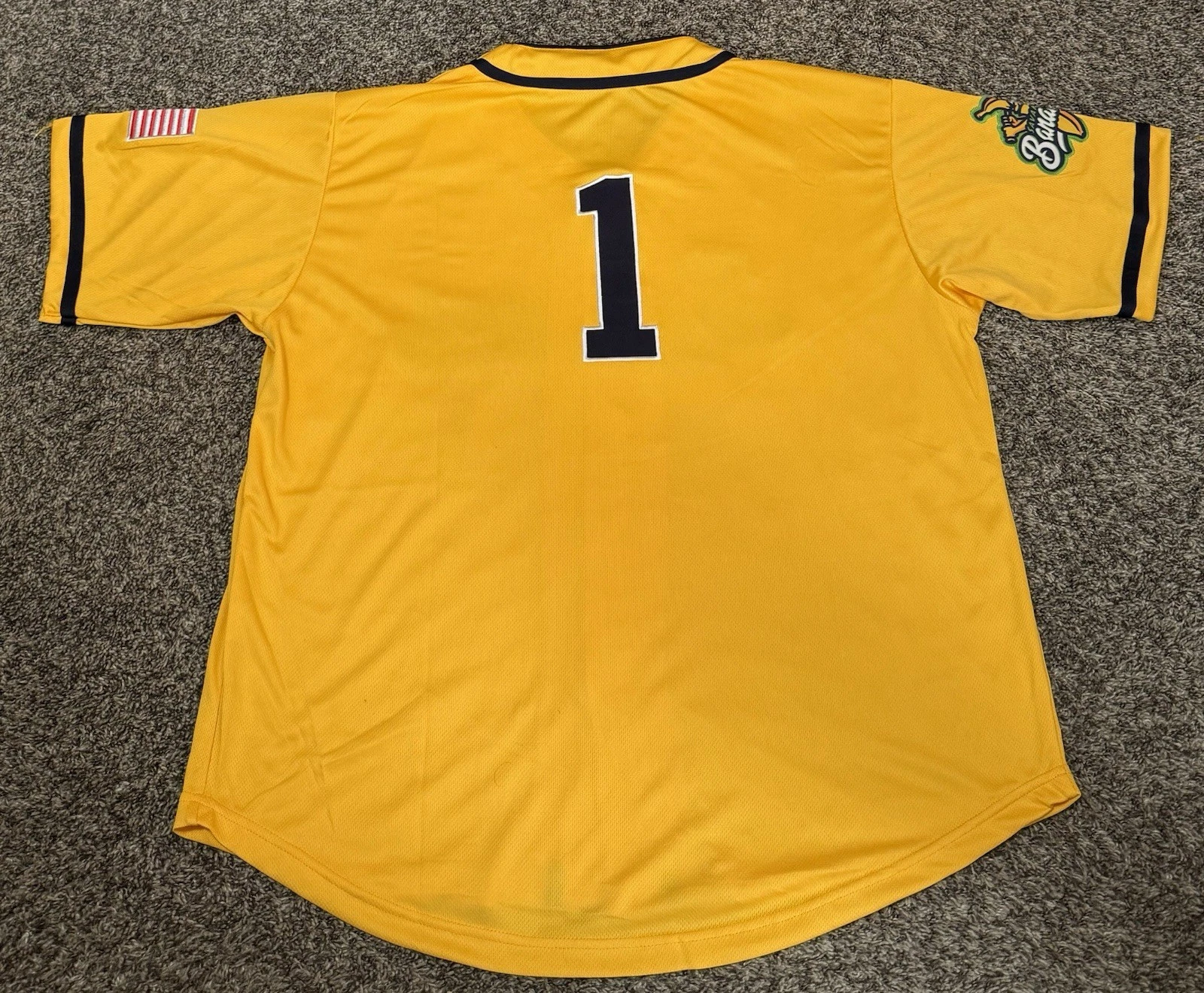 Savannah Bananas Men's Baseball Jersey Sewn Yellow