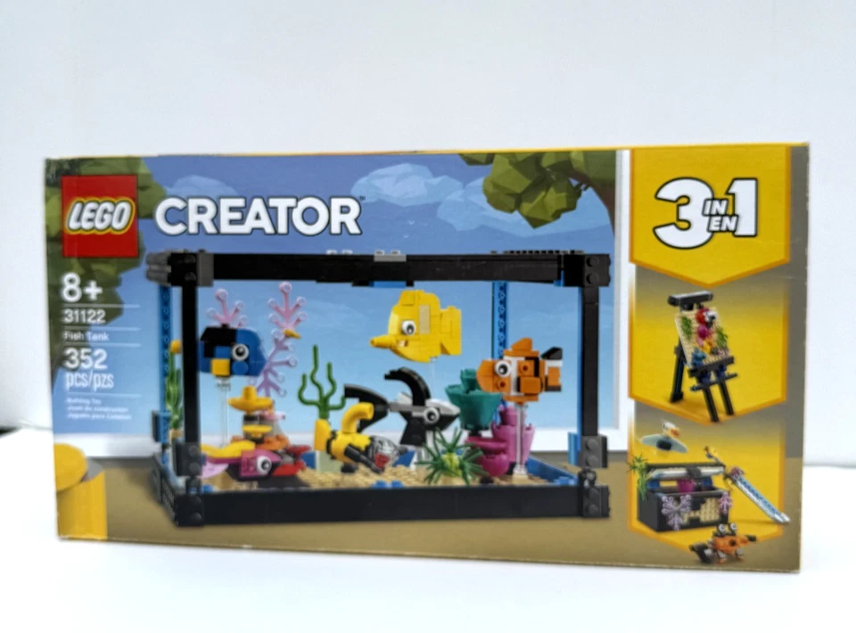 LEGO Creator 31122 Fish Tank 3in1 Set Shark Submarine Pirate NEW SEALED - Image 4 of 4