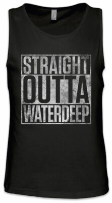Straight Outta Waterdeep Herren Tank Top Eye Of The Fun PC Gamer Beholder Gaming