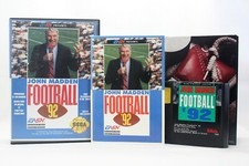 John Madden Football '92 (Sega Genesis, 1991) Case, Manual & Game Cart - TESTED