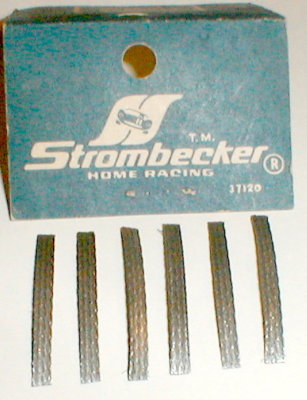 3 Pairs Strombecker or BZ Slot Car Thin Pick-Up Brushes 1/32nd Scale Vintage NOS