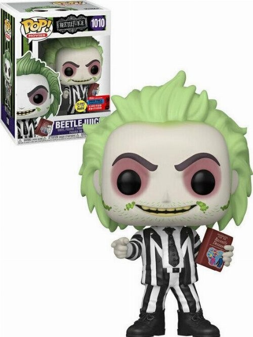 Funko Pop! Beetlejuice - Beetlejuice With Handbook (Gitd) #1010 (Nycc 2020 Exclu