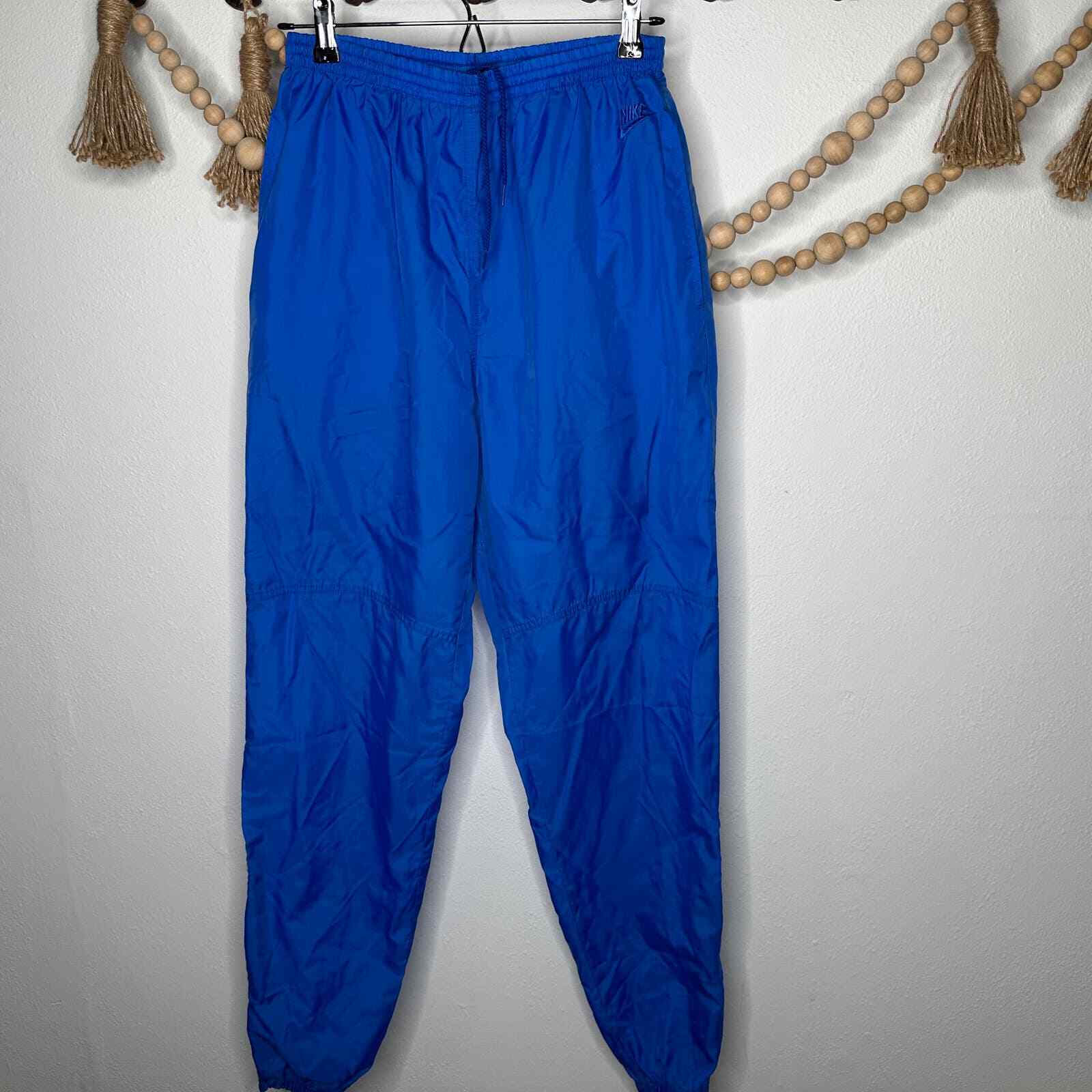 Vintage Nike Red Tag Blue Windbreaker Pants Large - image 3