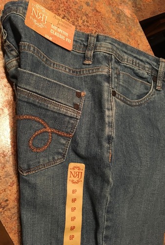 NEW with tags NRJ Authentic Jeans Size 6 Petite Classic Fit . blue jeans - Picture 9 of 10