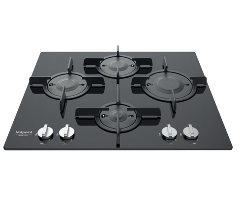 HOTPOINT ARISTON FTGHG641D/HA(BK) PIANO COTTURA 4 FUOCHI IN VETRO NERO |  eBay