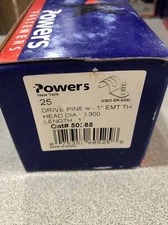 POWERS Drive Pins with 1" EMT (Part # 50388) (25pcs)