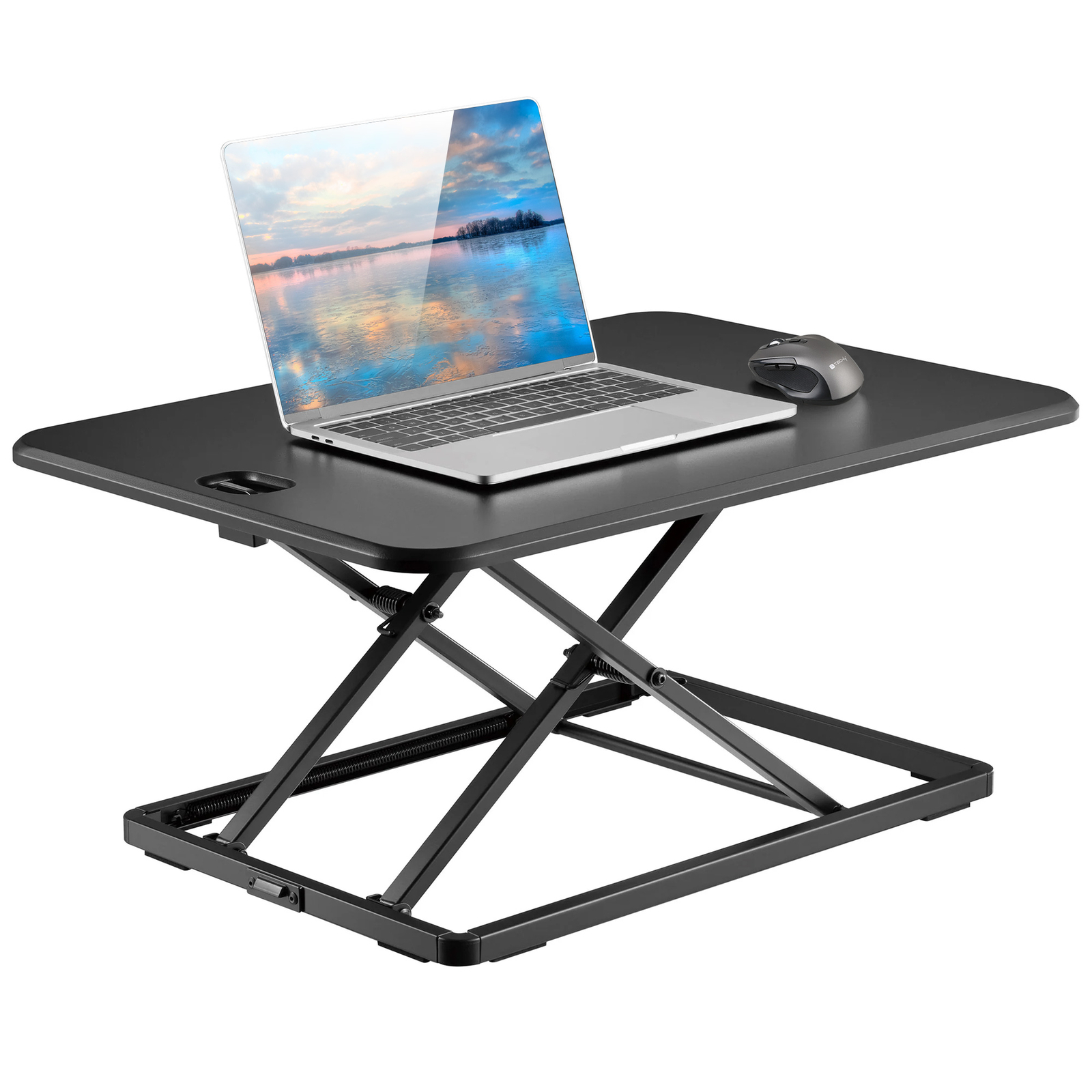 Techly Convertitore da Scrivania In Piedi Postazione di Lavoro Sit Stand Ultra S