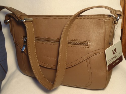 stone mountain stone & co mary kate leather shoulder handbag