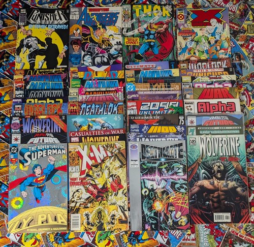 41 Comic X-Men/Wolverine/Punisher/Alpha Flight/Thor/Deathlok/Warlock/Darkhawk🔥