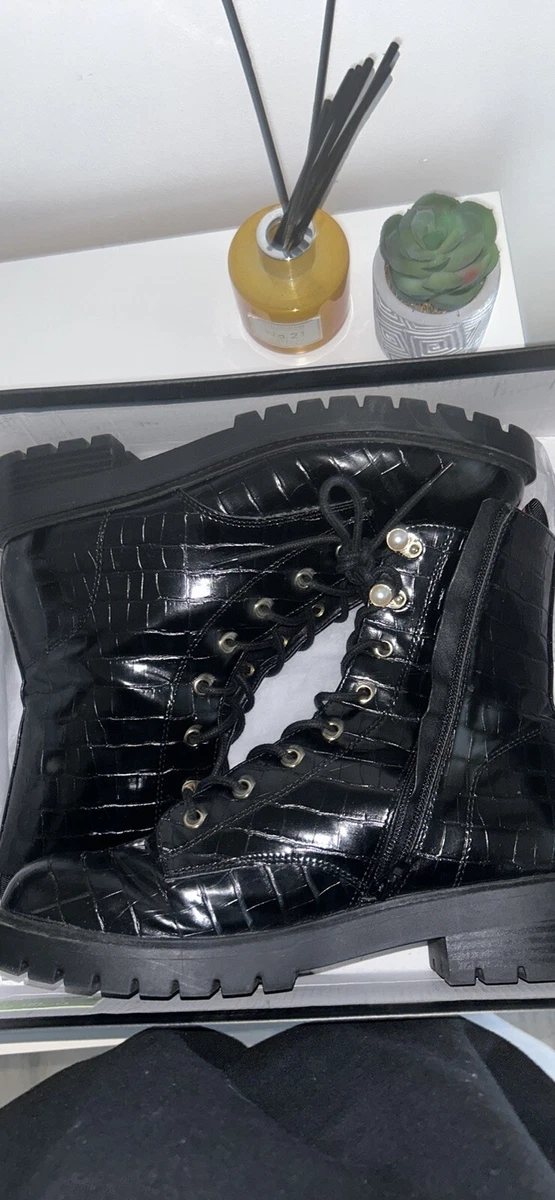 Kurt geiger croc boots top